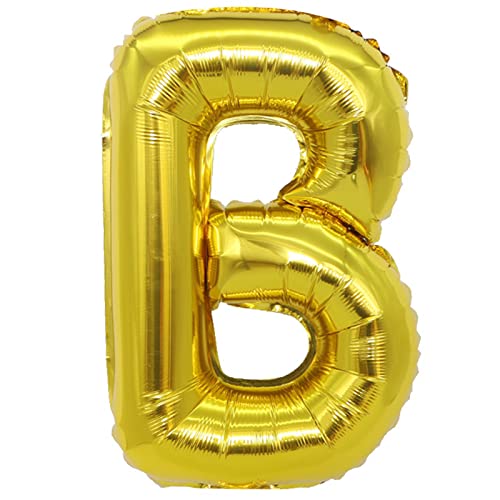 D2D | Party Balloon Buchstabe B in Gold - Größe 40 cm - Folienballon - Buchstabenballon - Geburtstagsdeko von d2d-needs