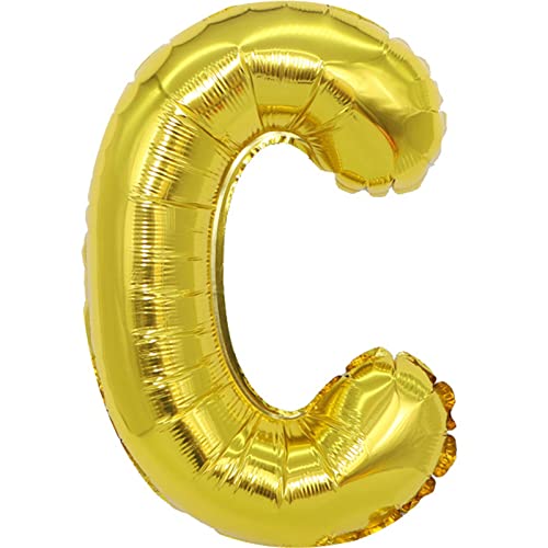 D2D | Party Balloon Buchstabe C in Gold - Größe 40 cm - Folienballon - Buchstabenballon - Geburtstagsdeko von d2d-needs