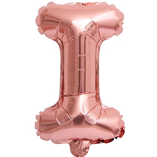D2D | Party Balloon Buchstabe I in Rosé - Größe 40 cm - Folienballon - Buchstabenballon - Geburtstagsdeko von d2d-needs