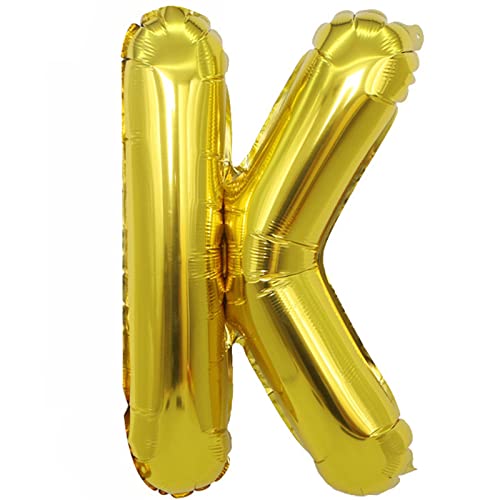 D2D | Party Balloon Buchstabe K in Gold - Größe 40 cm - Folienballon - Buchstabenballon - Geburtstagsdeko von d2d-needs