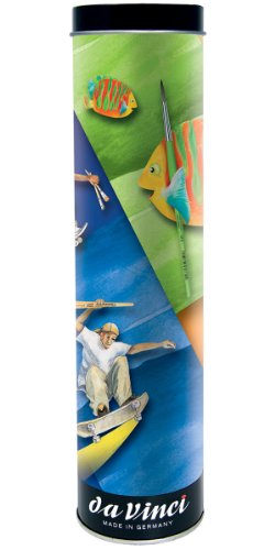 Da Vinci Serie 5410 Pinsel, geeignet für Schule, Geschenk, für jede Art von Farbe, 6 Stück von DA VINCI