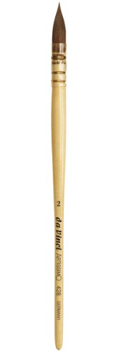 da Vinci Aquarell Serie Artissimo Pinsel, rund, reines Kolinsky Rotmarder, Größe 2 (428-02) von da Vinci