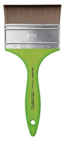 da Vinci Brushes 5073-100 Student Series Fit für Schule und Hobby Pinsel, Mottler Flach Elastic Synthetik mit Grün Matt Griff, Größe 100 von da Vinci