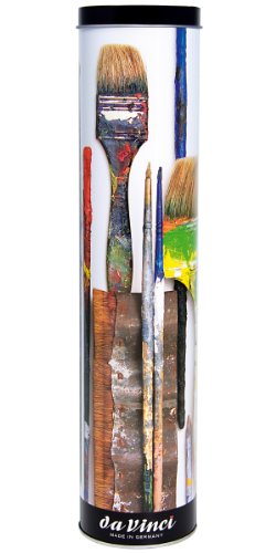 da Vinci Oil & Acrylic Serie 5405 Top Acryl Pinselset Synthetik mit Geschenkdose, mehrere Größen, 10 Pinsel (Serie 7185 und 7785) von da Vinci Brushes