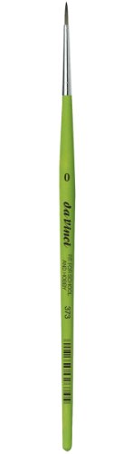 da Vinci Student Series 373 Fit für Schule und Hobby Pinsel, Runde elastische Synthetik mit grünem mattem Griff, Größe 0 von da Vinci Brushes