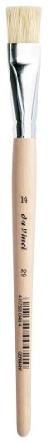 da Vinci Student Series 29 Pinsel, Flache weiße chinesische Borsten mit schlichtem Holzgriff, Größe 14 (29-14) von da Vinci Brushes