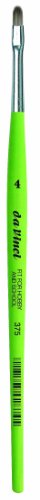 da Vinci Student Series 375 Fit für Schule und Hobby Pinsel, Filbert elastisches Synthetik mit grünem mattem Griff, Größe 4 von DA VINCI