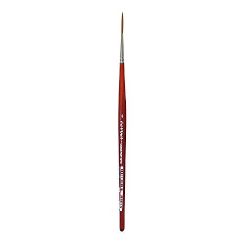 da Vinci Watercolor Serie 1280 CosmoTop Spin Pinsel, mittelgroß, nadelscharf, synthetisch, mit rotem Griff, Größe 4 von da Vinci