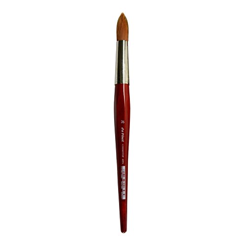 da Vinci Watercolor Series 5580 CosmoTop Spin Pinsel, runder Synthetikpinsel mit rotem Griff, Größe 26 (5580-26) von da Vinci