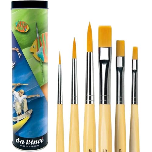 Pinsel Dose Junior rund und flach Da Vinci sortiert von da Vinci