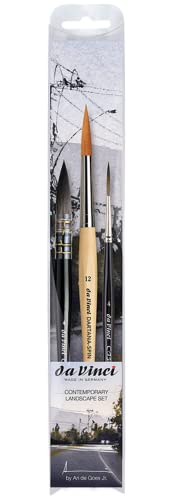 da Vinci Contemporary Landscape Signature Set - Selection Ari de Goes Jr. - 3 Pinsel: 188 No. 12, 498 No. 4, 1290 No. 4, Schwarz da Vinci Contemporary Landscape Signature Set - Selection Ari de Goes Jr. - 3 Pinsel: 188 No. 12, 498 No. 4, 1290 No. 4, Schwarz von da Vinci
