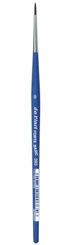 da Vinci Student Serie 394 Forte Basic Pinsel, flach, elastisch, Synthetik, mit blau-mattem Griff, Größe 2 von DA VINCI