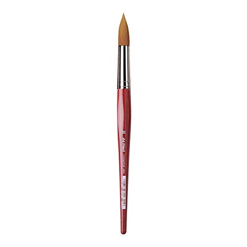 da Vinci Watercolor Series 5580 CosmoTop Spin Pinsel, rund, Synthetik mit rotem Griff, Größe 22 (5580-22) von da Vinci