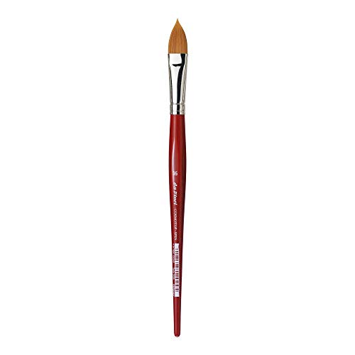 da Vinci Watercolor Series 5584 CosmoTop Spin Pinsel, spitz, oval, Synthetik, mit rotem Griff, Größe 16 (5584-16) von da Vinci