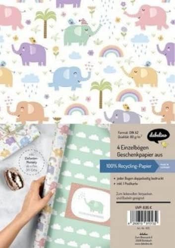 dabelino Geschenkpapier-Set Elefanten dabelino Geschenkpapier-Set Elefanten von dabelino