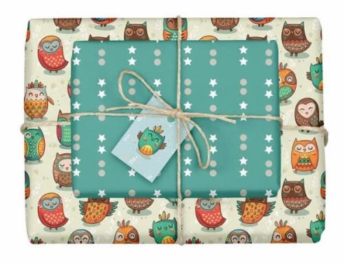 dabelino Geschenkpapier-Set für Kinder, Eulen dabelino Geschenkpapier-Set für Kinder, Eulen von dabelino