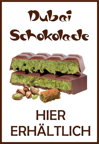 Daged Dubai Schokolade Hier Erhältlich Aufkleber 23x16 cm Premium-Schokolade aufmerksam Präsentation - DS1 Daged Dubai Schokolade Hier Erhältlich Aufkleber 23x16 cm Premium-Schokolade aufmerksam Präsentation - DS1 von daged
