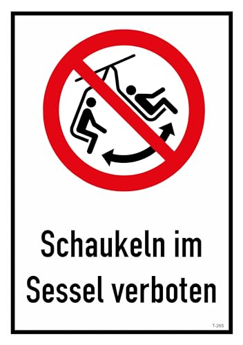 Daged Schaukeln im Sessel verboten Aufkleber 23x16 cm Hinweiszeichen Sticker T-265 Daged Schaukeln im Sessel verboten Aufkleber 23x16 cm Hinweiszeichen Sticker T-265 von daged