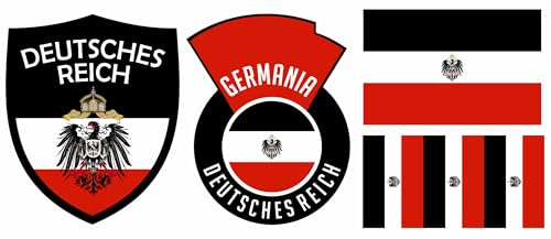 Deutsches Reich Aufbügler Wappen Transferbügeln Zum Aufbügeln 6 Stück Kleidungsstücke T-Shirt Bügelmotiv - 6B Deutsches Reich Aufbügler Wappen Transferbügeln Zum Aufbügeln 6 Stück Kleidungsstücke T-Shirt Bügelmotiv - 6B von daged