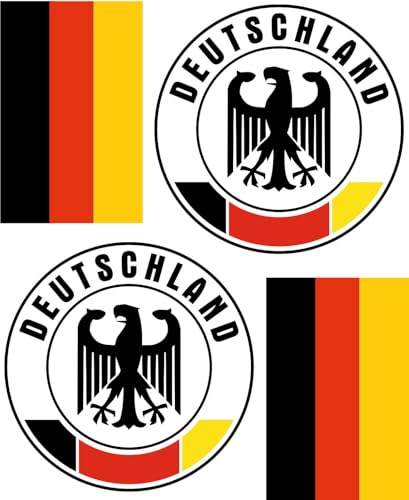 Deutschland Aufbügler Wappen Transferbügeln Zum Aufbügeln 4 Stück Kleidungsstücke T-Shirt Bügelmotiv Rund- 4B Deutschland Aufbügler Wappen Transferbügeln Zum Aufbügeln 4 Stück Kleidungsstücke T-Shirt Bügelmotiv Rund- 4B von daged