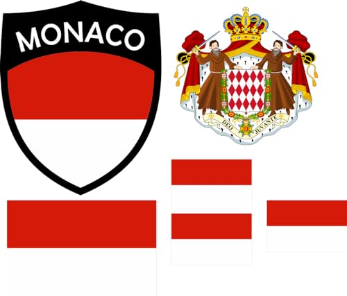 Monaco Aufbügler Wappen Transferbügeln Zum Aufbügeln 6 Stück Kleidungsstücke T-Shirt Bügelmotiv - 6B Monaco Aufbügler Wappen Transferbügeln Zum Aufbügeln 6 Stück Kleidungsstücke T-Shirt Bügelmotiv - 6B von daged