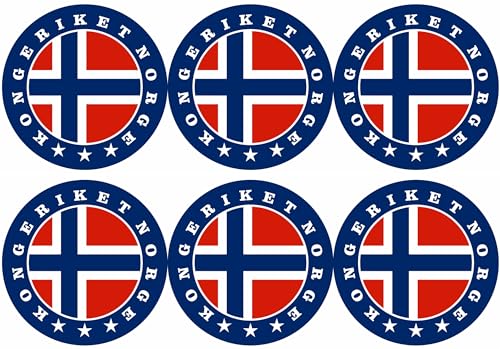 Norwegen Aufbügler Wappen Transferbügeln Ø65mm Zum Aufbügeln 6 Stück Kleidungsstücke T-Shirt Bügelmotiv EM - FH6 Norwegen Aufbügler Wappen Transferbügeln Ø65mm Zum Aufbügeln 6 Stück Kleidungsstücke T-Shirt Bügelmotiv EM - FH6 von daged