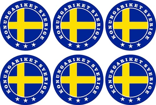 Schweden Aufbügler Wappen Transferbügeln Zum Aufbügeln 6 Stück Kleidungsstücke T-Shirt Bügelmotiv EM - FH6 Schweden Aufbügler Wappen Transferbügeln Zum Aufbügeln 6 Stück Kleidungsstücke T-Shirt Bügelmotiv EM - FH6 von daged