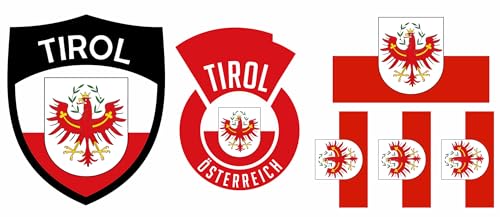 Tirol Österreich Aufbügler Wappen Transferbügeln Zum Aufbügeln 6 Stück Kleidungsstücke T-Shirt Bügelmotiv - 6B Tirol Österreich Aufbügler Wappen Transferbügeln Zum Aufbügeln 6 Stück Kleidungsstücke T-Shirt Bügelmotiv - 6B von daged
