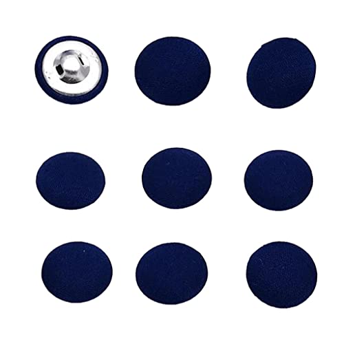 dailymall 10 Stück Ösen Knöpfe Stoff bezogen, Stoffknöpfe, Ösenknöpfe mit Stoff bezogen - Tiefes Blau dailymall 10 Stück Ösen Knöpfe Stoff bezogen, Stoffknöpfe, Ösenknöpfe mit Stoff bezogen - Tiefes Blau von dailymall