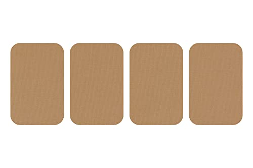 dalipo 05009 - Bügelflicken 4er-Pack, ca. 7,6x4,9cm, hellbraun dalipo 05009 - Bügelflicken 4er-Pack, ca. 7,6x4,9cm, hellbraun von dalipo