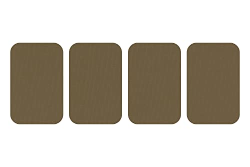 dalipo 05009 - Bügelflicken 4er-Pack, ca. 7,6x4,9cm, Khaki von dalipo