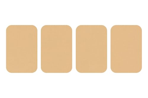 dalipo 05009 - Bügelflicken 4er-Pack, ca. 7,6x4,9cm, beige von dalipo