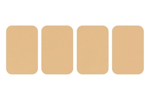 dalipo 05009 - Bügelflicken 4er-Pack, ca. 7,6x4,9cm, beige von dalipo