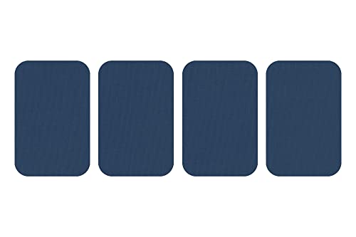 dalipo 05009 - Bügelflicken 4er-Pack, ca. 7,6x4,9cm, blau von dalipo