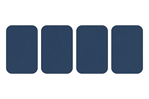 dalipo 05009 - Bügelflicken 4er-Pack, ca. 7,6x4,9cm, blau von dalipo