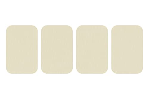 dalipo 05009 - Bügelflicken 4er-Pack, ca. 7,6x4,9cm, cremefarben von dalipo