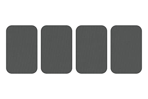 dalipo 05009 - Bügelflicken 4er-Pack, ca. 7,6x4,9cm, dunkelgrau von dalipo