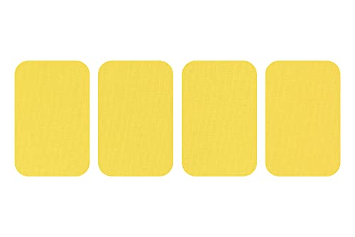 dalipo 05009 - Bügelflicken 4er-Pack, ca. 7,6x4,9cm, gelb von dalipo