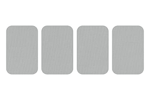 dalipo 05009 - Bügelflicken 4er-Pack, ca. 7,6x4,9cm, hellgrau von dalipo