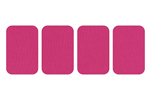 dalipo 05009 - Bügelflicken 4er-Pack, ca. 7,6x4,9cm, pink von dalipo