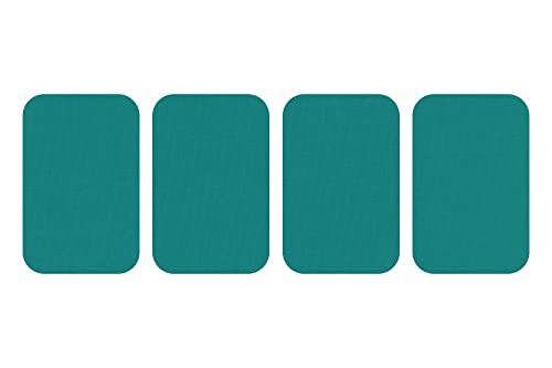 dalipo 05009 - Bügelflicken 4er-Pack, ca. 7,6x4,9cm, türkis von dalipo