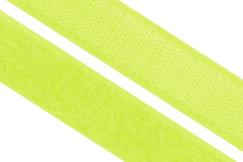 dalipo 17003 - Klettband zum annähen, 20mm, neonfarben, neon-gelb von dalipo