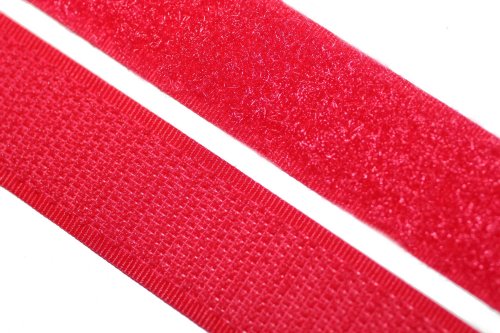 dalipo 17003 - Klettband zum annähen, 20mm, rot von dalipo
