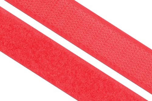 dalipo 17003 - Klettband zum annähen, 20mm, rot von dalipo