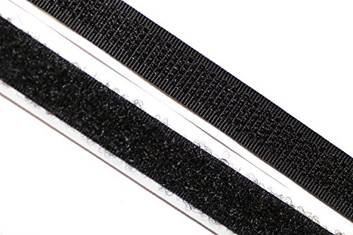 dalipo 18003 - Klettband selbstklebend - Farbe: schwarz - Breite: 10 mm von dalipo