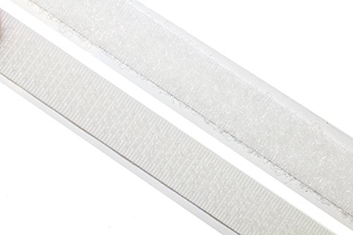 dalipo 18003 - Klettband selbstklebend - Farbe: weiß - Breite: 10 mm von dalipo