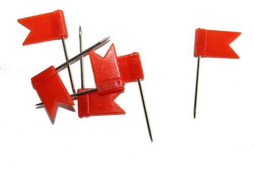 dalipo 31015 - Markiernadeln, Fahne, 30 Stück, hell-rot dalipo 31015 - Markiernadeln, Fahne, 30 Stück, hell-rot von dalipo