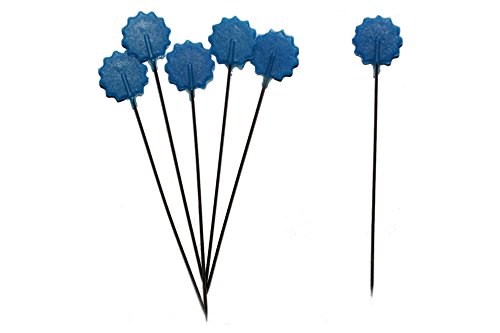 dalipo 37027 - Quilt-Stecknadeln, Blume, 50 Stück, blau von dalipo