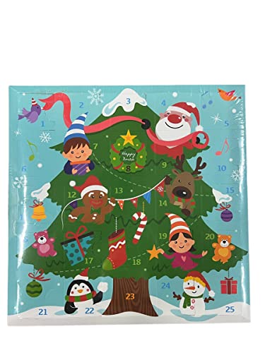 Adventskalender mit Radiergummi, Kalender Advent - Motiv Baum von daniplus