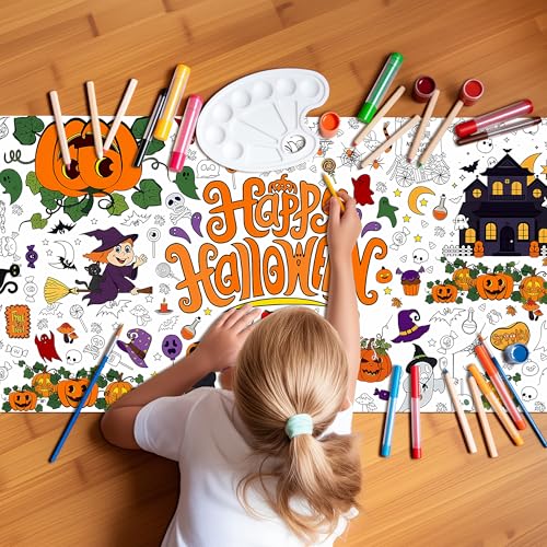 1 Stück ausmaltischdecke Kinder, Halloween basteln Kinder,tischdecke Halloween,maltischdecke,tischdecke zum ausmalen Kinder,basteldecke 1 Stück ausmaltischdecke Kinder, Halloween basteln Kinder,tischdecke Halloween,maltischdecke,tischdecke zum ausmalen Kinder,basteldecke von daqoupzi